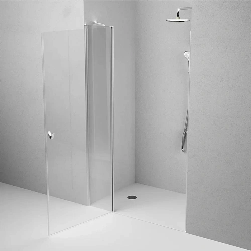 Душевая дверь AM.PM Sunny W87G-120-1P-MT распашная 120x190 профиль серебро, стекло прозрачное Душевая дверь AM.PM Sunny W87G-120-1P-MT распашная 120x190 профиль серебро, стекло прозрачное