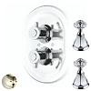 Картинка анонса товара «смеситель для душа nicolazzi termostatic 4909gf15 английское золото/crystal handle»