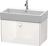 Тумба под раковину Duravit Brioso BR405502222 подвесная 78 см белый глянцевый