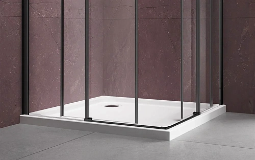 Душевой уголок Vincea Dice VSS-4D900CLB, 900x900, черный, стекло прозрачное Душевой уголок Vincea Dice VSS-4D900CLB, 900x900, черный, стекло прозрачное