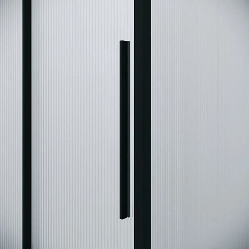 Душевая дверь Niagara Nova NG-84-L11FHB (110х195) черный матовый, раздвижная влево, стекло рифленое Душевая дверь Niagara Nova NG-84-L11FHB (110х195) черный матовый, раздвижная влево, стекло рифленое