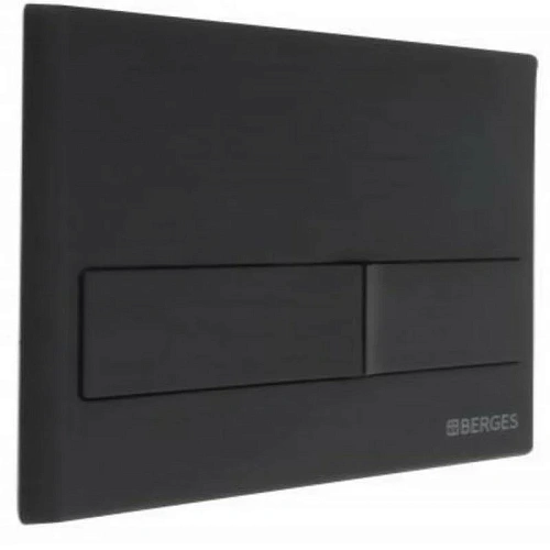Комплект унитаза BERGES FLOE с инсталляцией NOVUM525, кнопкой L5 Soft Touch черной, сиденье дюроплас 043279 Комплект унитаза BERGES FLOE с инсталляцией NOVUM525, кнопкой L5 Soft Touch черной, сиденье дюроплас 043279