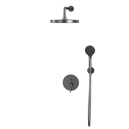 Душевая система WHITECROSS Y YSET04BASICGM скрытого монтажа, оружейная сталь Душевая система WHITECROSS Y YSET04BASICGM скрытого монтажа, оружейная сталь