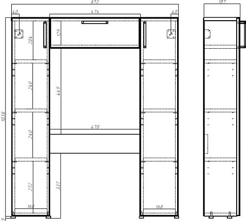 Шкаф DIWO Суздаль 87 комплект 575720 Шкаф DIWO Суздаль 87 комплект 575720