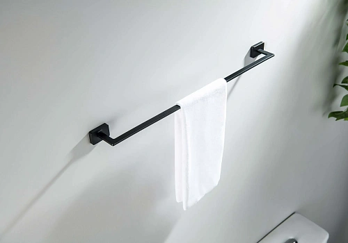 Полотенцедержатель Aquatek ЛИБРА AQ4314MB черный матовый Полотенцедержатель Aquatek ЛИБРА AQ4314MB черный матовый