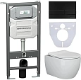 Комплект унитаза Ceramica Nova Сет 4 в 1 инсталляция с кнопкой и шумоизоляцией CN3001_1002B_1000 Комплект унитаза Ceramica Nova Сет 4 в 1 инсталляция с кнопкой и шумоизоляцией CN3001_1002B_1000