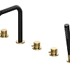Смеситель на борт ванны Allen Brau Priority 5.31007-GB31 (с внутренней частью) черный/золото Смеситель на борт ванны Allen Brau Priority 5.31007-GB31 (с внутренней частью) черный/золото