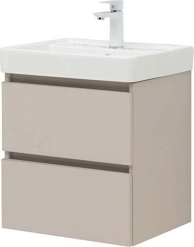 Тумба под раковину Aquanet Вега 2.0 50 бежевый 00337940 подвесная Тумба под раковину Aquanet Вега 2.0 50 бежевый 00337940 подвесная