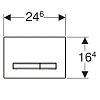 Клавиша смыва Geberit 115.788.00.2 Sigma50 Клавиша смыва Geberit 115.788.00.2 Sigma50