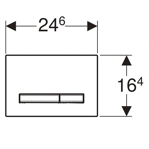 Клавиша смыва Geberit 115.788.00.2 Sigma50 Клавиша смыва Geberit 115.788.00.2 Sigma50