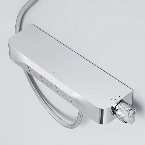 Смеситель для ванны AM.PM Func F8F10500 кнопочный с полкой, хром Смеситель для ванны AM.PM Func F8F10500 кнопочный с полкой, хром