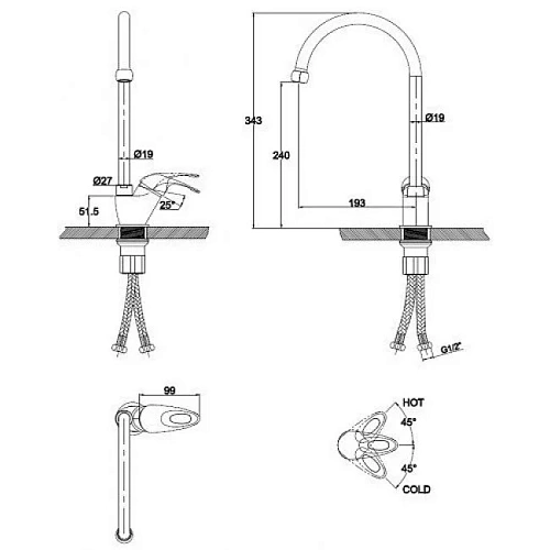 Смеситель для кухни Kaiser Planet 14144 Смеситель для кухни Kaiser Planet 14144