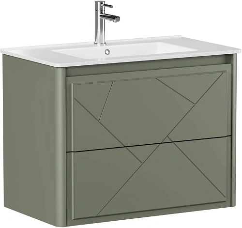 Тумба под раковину Allen Brau Paris 80 1.360001.CGM олива матовый Тумба под раковину Allen Brau Paris 80 1.360001.CGM олива матовый