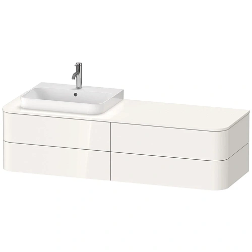 Тумба под раковину Duravit Happy D.2 Plus HP4963L2222 подвесная 160 см белая Тумба под раковину Duravit Happy D.2 Plus HP4963L2222 подвесная 160 см белая