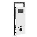 Инсталляция для унитаза WasserKRAFT Salm 27TLT.010.ME.WH.MB01 с клавишей смыва черный Инсталляция для унитаза WasserKRAFT Salm 27TLT.010.ME.WH.MB01 с клавишей смыва черный