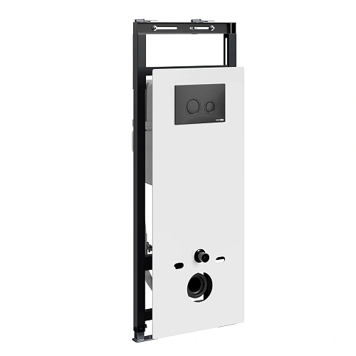 Инсталляция для унитаза WasserKRAFT Salm 27TLT.010.ME.WH.MB01 с клавишей смыва черный Инсталляция для унитаза WasserKRAFT Salm 27TLT.010.ME.WH.MB01 с клавишей смыва черный