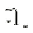 Детальная картинка товара «смеситель для раковины boheme stick 152-gm.4 spirale на 3 отверстия gun metal»