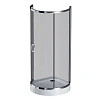 Душевой уголок AM.PM Like W83G-333-095CG Round 95x95, стекло тонированное, профиль хром