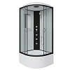 Картинка анонса товара «душевая кабина niagara classic ng-6709-14g (1000х1000х2150) высокий поддон (45см) стекло прозрачное черные профиля 67091414g»