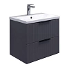 Тумба с раковиной Comforty Лима-60П2 00-00019176 антрацит раковина Como 60 Тумба с раковиной Comforty Лима-60П2 00-00019176 антрацит раковина Como 60