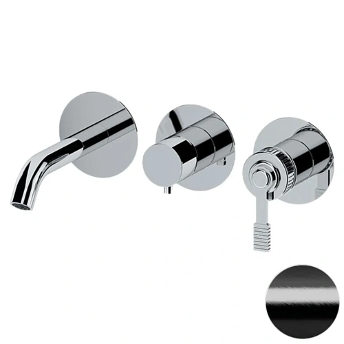 Смеситель для ванны Remer Atelier AL54D3PWBCFP, черный брашированный хром Смеситель для ванны Remer Atelier AL54D3PWBCFP, черный брашированный хром