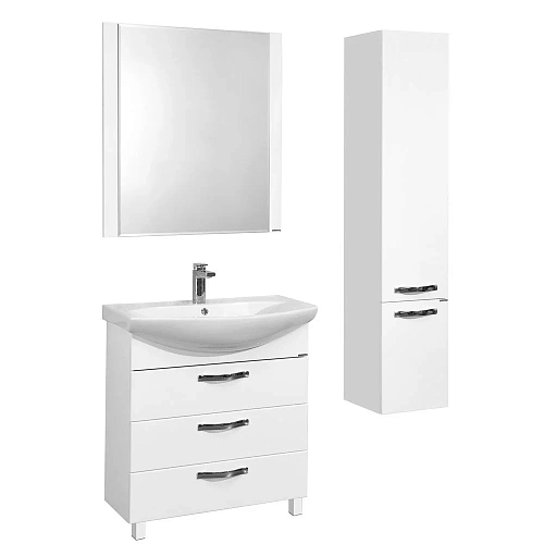 Тумба с раковиной Aquaton Ария 80 Н (1A1413K0AA0100) белая Тумба с раковиной Aquaton Ария 80 Н (1A1413K0AA0100) белая