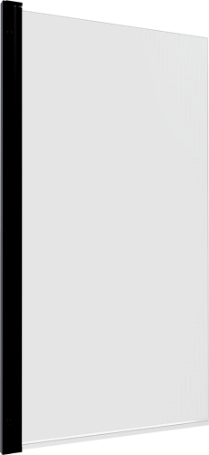 Шторка на ванну DIWO Анапа распашная 75х140, профиль черный матовый 569212 Шторка на ванну DIWO Анапа распашная 75х140, профиль черный матовый 569212