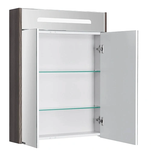 Зеркальный шкаф Aquaton Сильва 60 дуб макиато 1A216202SIW50 Зеркальный шкаф Aquaton Сильва 60 дуб макиато 1A216202SIW50