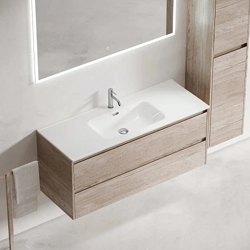 Тумба под раковину Sancos Libra LB120-1EG 1190х450х500 дуб галифакс натуральный, подвесная Тумба под раковину Sancos Libra LB120-1EG 1190х450х500 дуб галифакс натуральный, подвесная