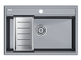 Кухонная мойка Paulmark STEPIA 80 с коландером ADVANCE брашированная PM117551-GRM+A375-BS Кухонная мойка Paulmark STEPIA 80 с коландером ADVANCE брашированная PM117551-GRM+A375-BS