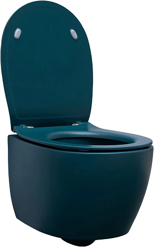 Унитаз подвесной Allen Brau Fantasy 4.11004.PT с крышкой, петроль Унитаз подвесной Allen Brau Fantasy 4.11004.PT с крышкой, петроль