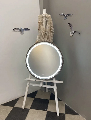 Зеркало SILVER MIRRORS D650 декор-канат, сенсорный включатель Бригантина (LED-00002573) Зеркало SILVER MIRRORS D650 декор-канат, сенсорный включатель Бригантина (LED-00002573)
