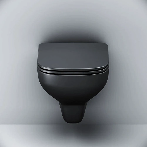 Унитаз подвесной AM.PM X-Joy S C85A1700MBSC безободковый, с сиденьем микролифт, черный матовый Унитаз подвесной AM.PM X-Joy S C85A1700MBSC безободковый, с сиденьем микролифт, черный матовый