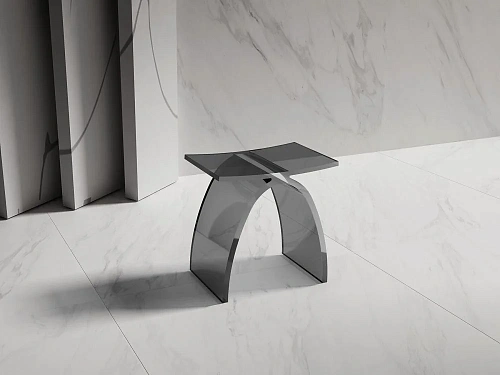 Стул для душа ABBER Kristall AT1739Onyx черный Стул для душа ABBER Kristall AT1739Onyx черный