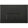 Детальная картинка товара «клавиша смыва black&amp;white wpi-09542 серия v, цвет: matt black (244х162х11)»