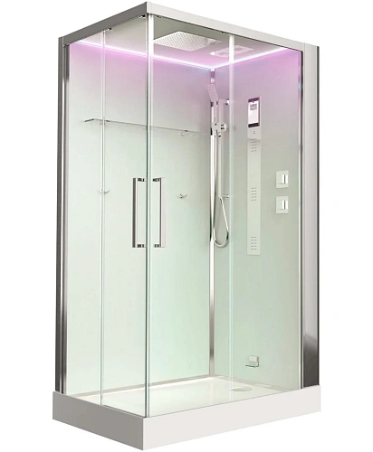 Душевая кабина Timo Premium HELKA (90x120x220), стульчик прозрачный Душевая кабина Timo Premium HELKA (90x120x220), стульчик прозрачный