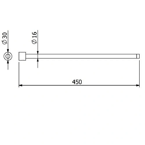 Полотенцедержатель Kludi VELA R 58977N2S оружейная сталь Полотенцедержатель Kludi VELA R 58977N2S оружейная сталь