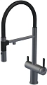 Смеситель для кухни Paulmark Gravity вороненая сталь Gr213888-GM Смеситель для кухни Paulmark Gravity вороненая сталь Gr213888-GM