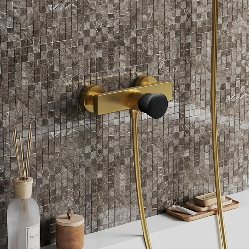 Смеситель для душа Paini Domus 18PJ511PZ18GJAPI матовое золото Смеситель для душа Paini Domus 18PJ511PZ18GJAPI матовое золото