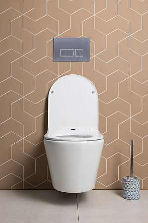 Унитаз подвесной Aquanet Atago 3.0 Tornado 00348006 с сиденьем, белый