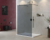 Картинка анонса товара «душевая перегородка cezares liberta-l-2-110-gr-nero 110см стекло тонированное (графит), профиль черный»