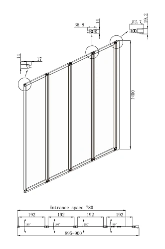 Шторка на ванну Ambassador Bath Screens 16041110R (900x1400) Шторка на ванну Ambassador Bath Screens 16041110R (900x1400)