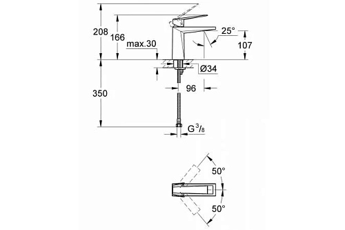 Смеситель для раковины GROHE Allure Brilliant, хром (23033000) Смеситель для раковины GROHE Allure Brilliant, хром (23033000)
