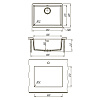 Кухонная мойка Lemark SINARA 540-U встраиваемая снизу из кварцгранита, шампань 9910078 Кухонная мойка Lemark SINARA 540-U встраиваемая снизу из кварцгранита, шампань 9910078