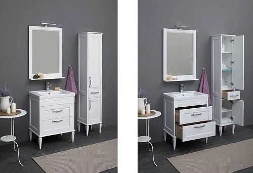 Шкаф-пенал Aquanet Денвер 36 R белый 00199214 Шкаф-пенал Aquanet Денвер 36 R белый 00199214