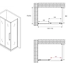 Душевой уголок ABBER Schwarzer Diamant AG30110BH-S75B 110x75 см универсальный, профиль черный, стекло прозрачное Душевой уголок ABBER Schwarzer Diamant AG30110BH-S75B 110x75 см универсальный, профиль черный, стекло прозрачное