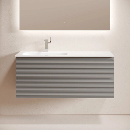 Тумба под раковину SANCOS Folk FL120LES левая 1195х445х500 Ergraut soft подвесная Тумба под раковину SANCOS Folk FL120LES левая 1195х445х500 Ergraut soft подвесная