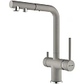 Смеситель для кухни Paulmark SERPENTINE серый дым Se213222-GRS Смеситель для кухни Paulmark SERPENTINE серый дым Se213222-GRS