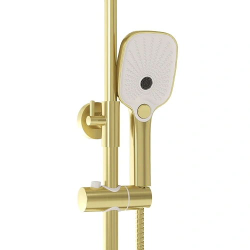 Душевая система GROSSMAN Pragma 500.K35.03.320 золото сатиновый Душевая система GROSSMAN Pragma 500.K35.03.320 золото сатиновый