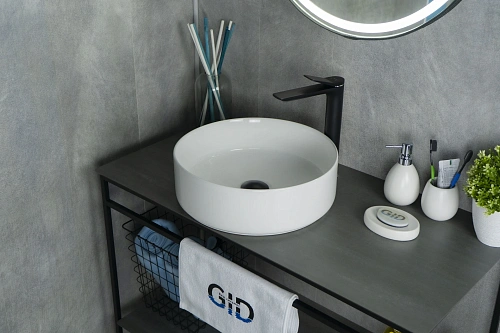 Раковина Gid N9424 51179 накладная белая 40x40x12 Раковина Gid N9424 51179 накладная белая 40x40x12